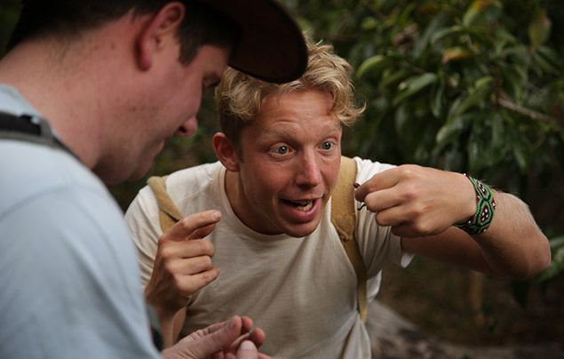 Out There With Jack Randall: Jack posing with an insect