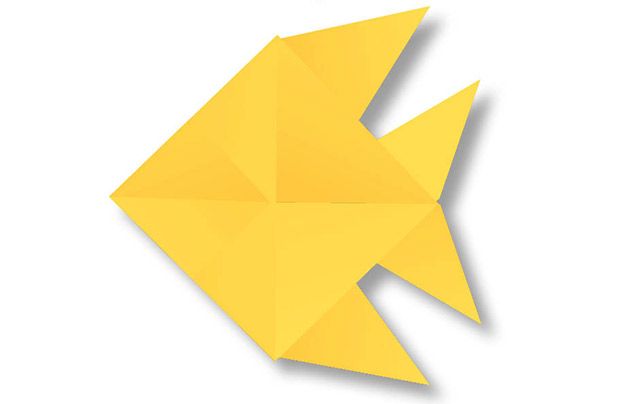 Origami for kids: fish